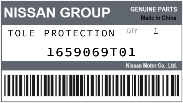 NISSAN - 1659069T01 TOLE PROTECTION