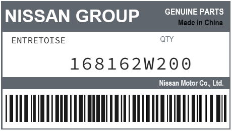 NISSAN - 168162W200 ENTRETOISE