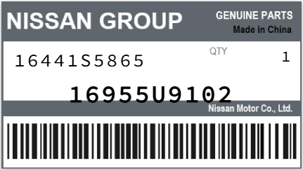 NISSAN - 16955U9102 16441S5865
