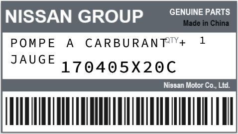 NISSAN - 170405X20C POMPE A CARBURANT + JAUGE