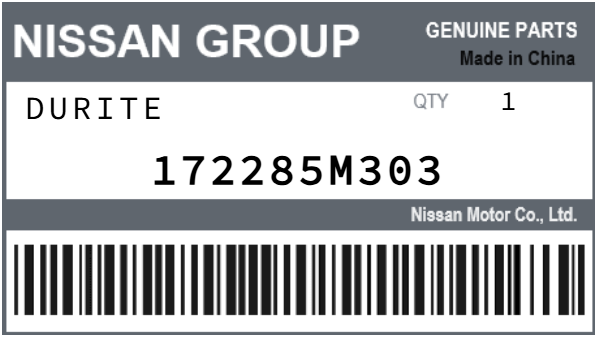NISSAN - 172285M303 DURITE