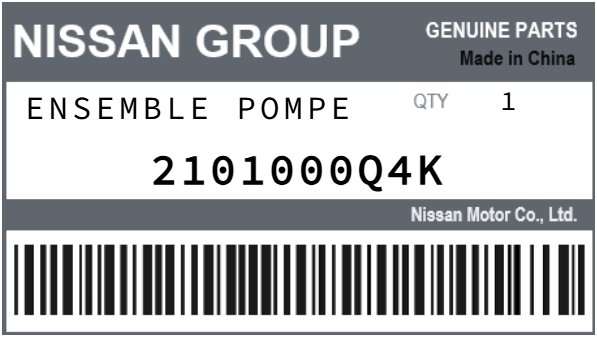 NISSAN - 2101000Q4K ENSEMBLE POMPE