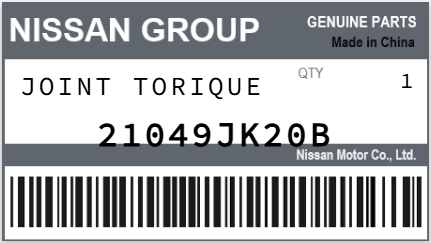 NISSAN - 21049JK20B JOINT TORIQUE