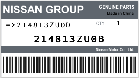 NISSAN - 214813ZU0B REFERENCE REMPLACEE PAR :