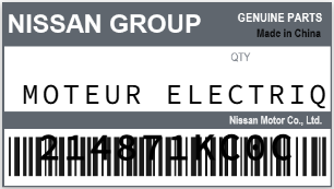NISSAN - 214871KC0C Moteur Electriq