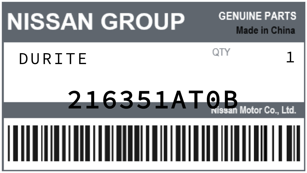 NISSAN - 216351AT0B DURITE