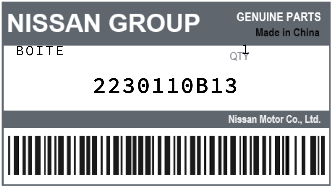 NISSAN - 2230110B13 BOITE