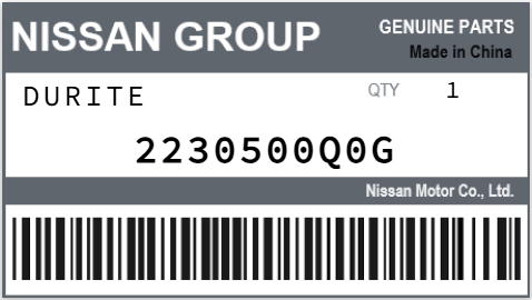 NISSAN - 2230500Q0G DURITE
