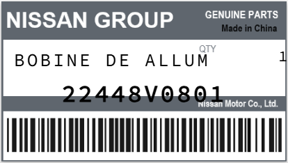 NISSAN - 22448V0801 BOBINE DE ALLUM
