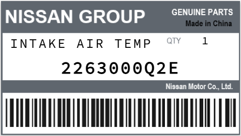 NISSAN - 2263000Q2E INTAKE AIR TEMP