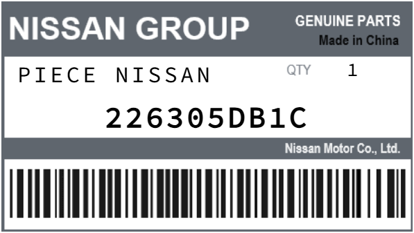 NISSAN - 226305DB1C PIECE NISSAN