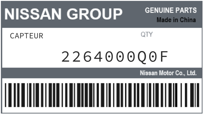 NISSAN - 2264000Q0F Capteur