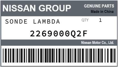 NISSAN - 2269000Q2F SONDE LAMBDA