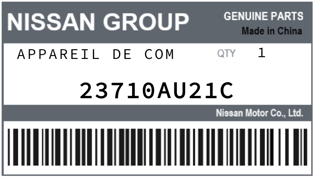 NISSAN - 23710AU21C APPAREIL DE COM