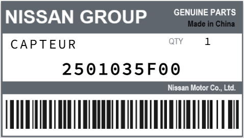 NISSAN - 2501035F00 CAPTEUR