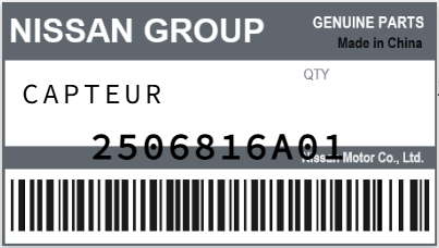 NISSAN - 2506816A01 CAPTEUR