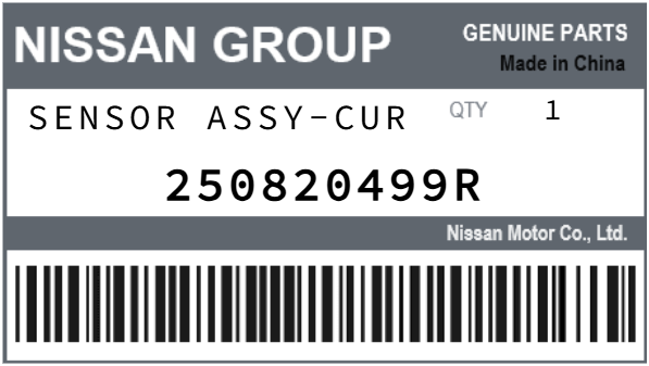 NISSAN - 250820499R SENSOR ASSY-CUR