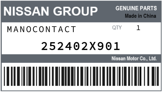 NISSAN - 252402X901 MANOCONTACT