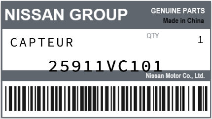 NISSAN - 25911VC101 CAPTEUR