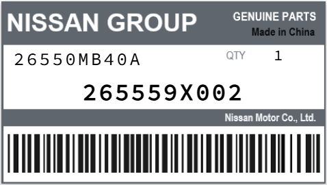 NISSAN - 265559X002 26550MB40A