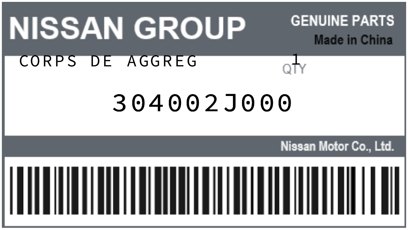 NISSAN - 304002J000 CORPS DE AGGREG
