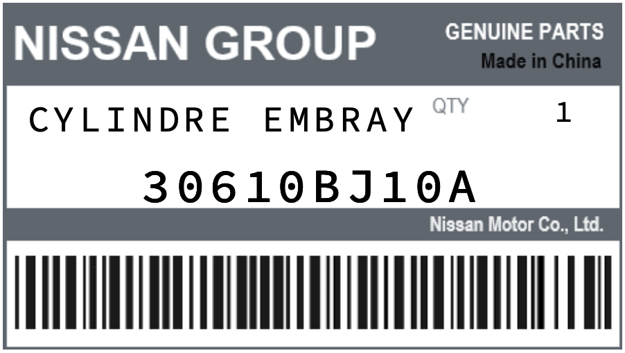 NISSAN - 30610BJ10A CYLINDRE EMBRAY
