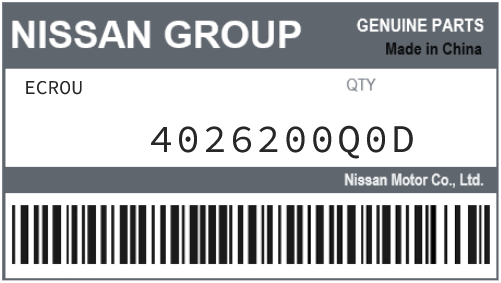 NISSAN - 4026200Q0D ECROU