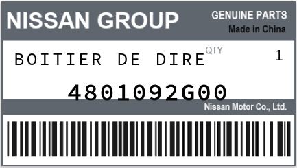 NISSAN - 4801092G00 BOITIER DE DIRE