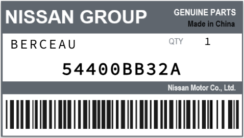 NISSAN - 54400BB32A BERCEAU