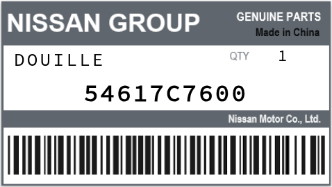 NISSAN - 54617C7600 DOUILLE