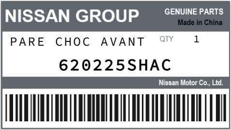 NISSAN - 620225SHAC PARE CHOC AVANT