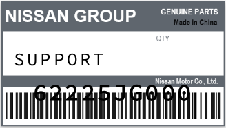 NISSAN - 62225JG000 SUPPORT