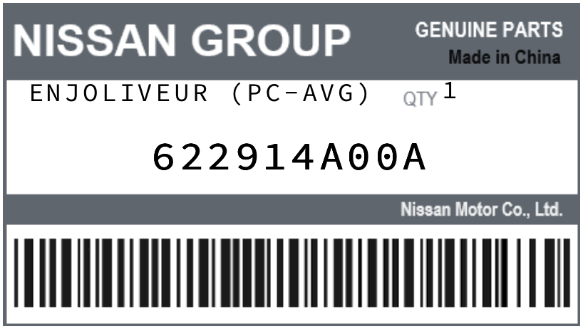 NISSAN - 622914A00A ENJOLIVEUR (pc-avg)