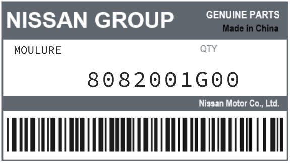 NISSAN - 8082001G00 MOULURE