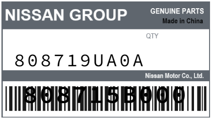 NISSAN - 808715B000 808719UA0A