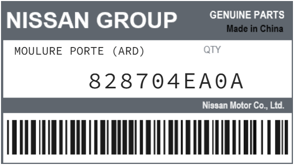 NISSAN - 828704EA0A MOULURE PORTE (ard)