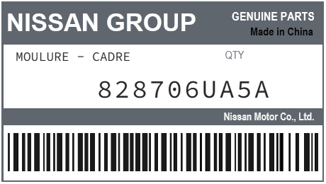 NISSAN - 828706UA5A MOULURE - CADRE