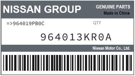 NISSAN - 964013KR0A REFERENCE REMPLACEE PAR :