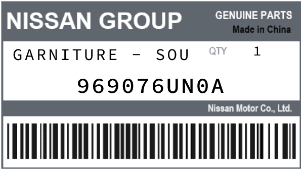 NISSAN - 969076UN0A GARNITURE - SOU