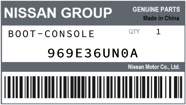 NISSAN - 969E36UN0A BOOT-CONSOLE
