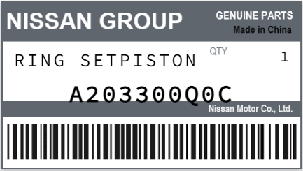 NISSAN - A203300Q0C RING SETPISTON