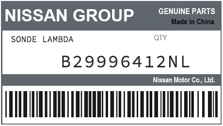 NISSAN - B29996412NL SONDE LAMBDA