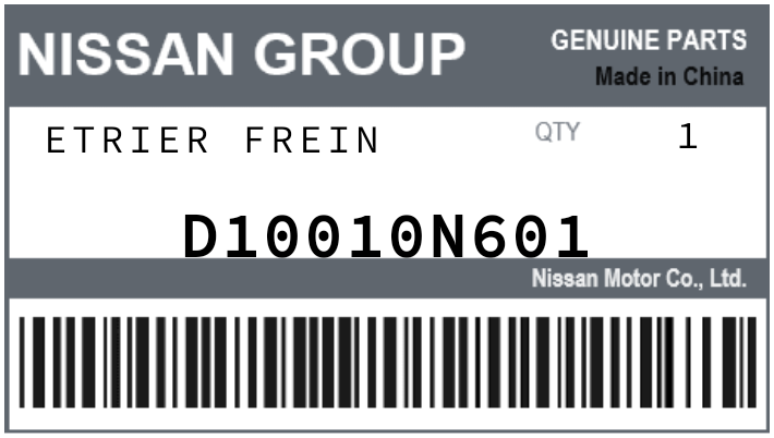 NISSAN - D10010N601 ETRIER FREIN