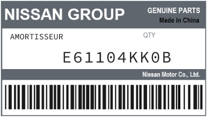 NISSAN - E61104KK0B AMORTISSEUR