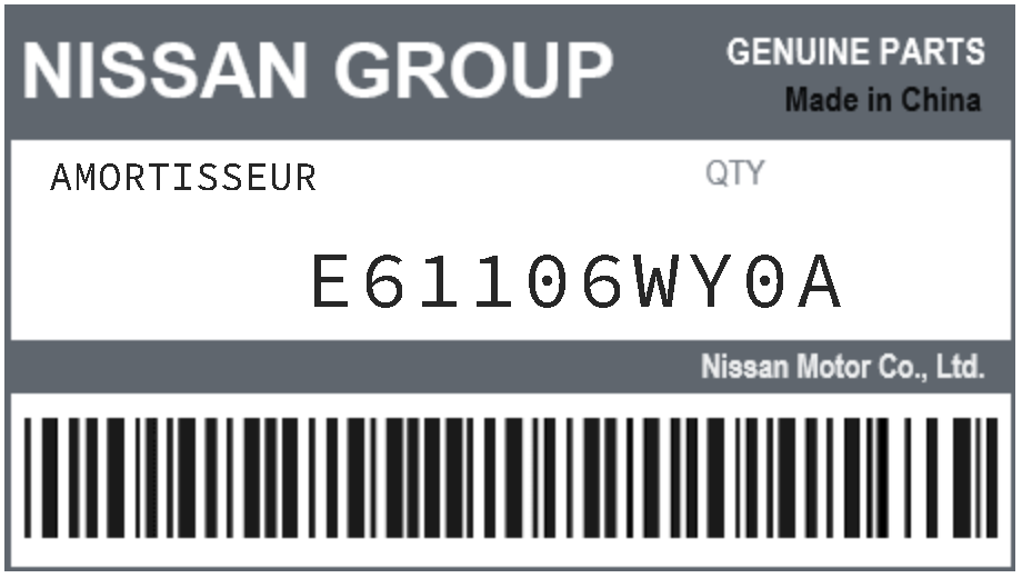 NISSAN - E61106WY0A AMORTISSEUR