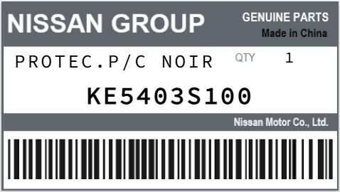 NISSAN - KE5403S100 PROTEC.P/C NOIR