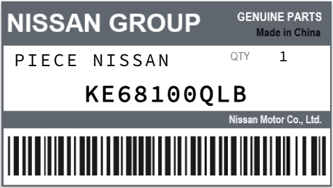 NISSAN - KE68100QLB PIECE NISSAN