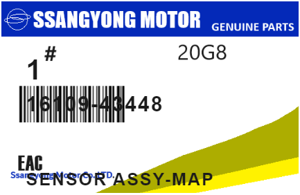 SSANGYONG - 16109-43448 SENSOR ASSY-MAP