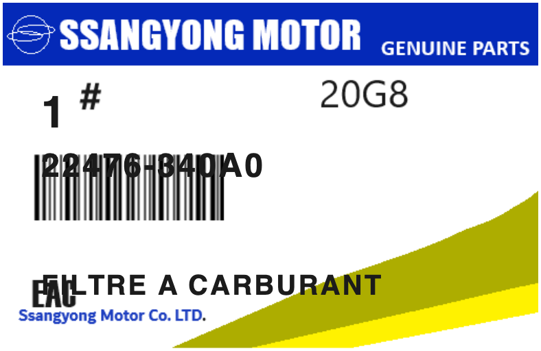 SSANGYONG - 22476-340A0 FILTRE A CARBURANT