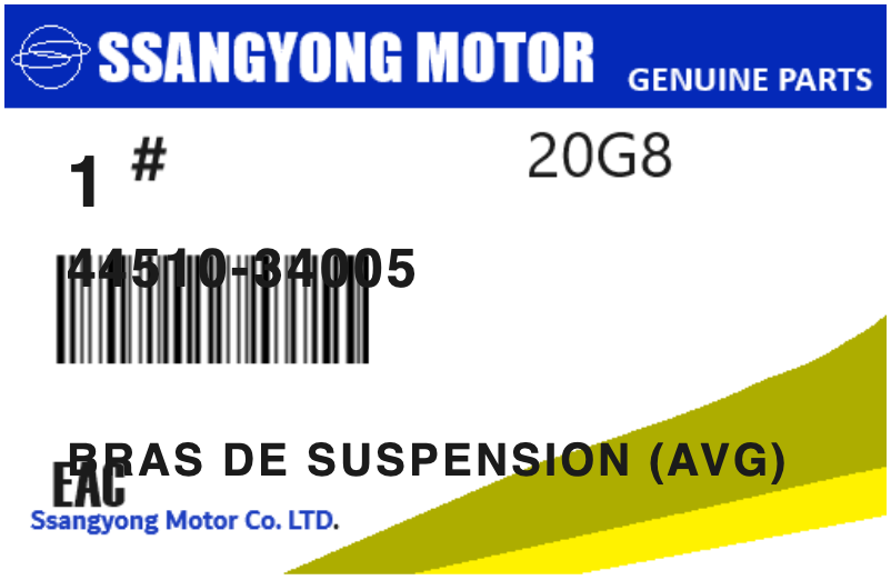 SSANGYONG - 44510-34005 BRAS DE SUSPENSION (avg)